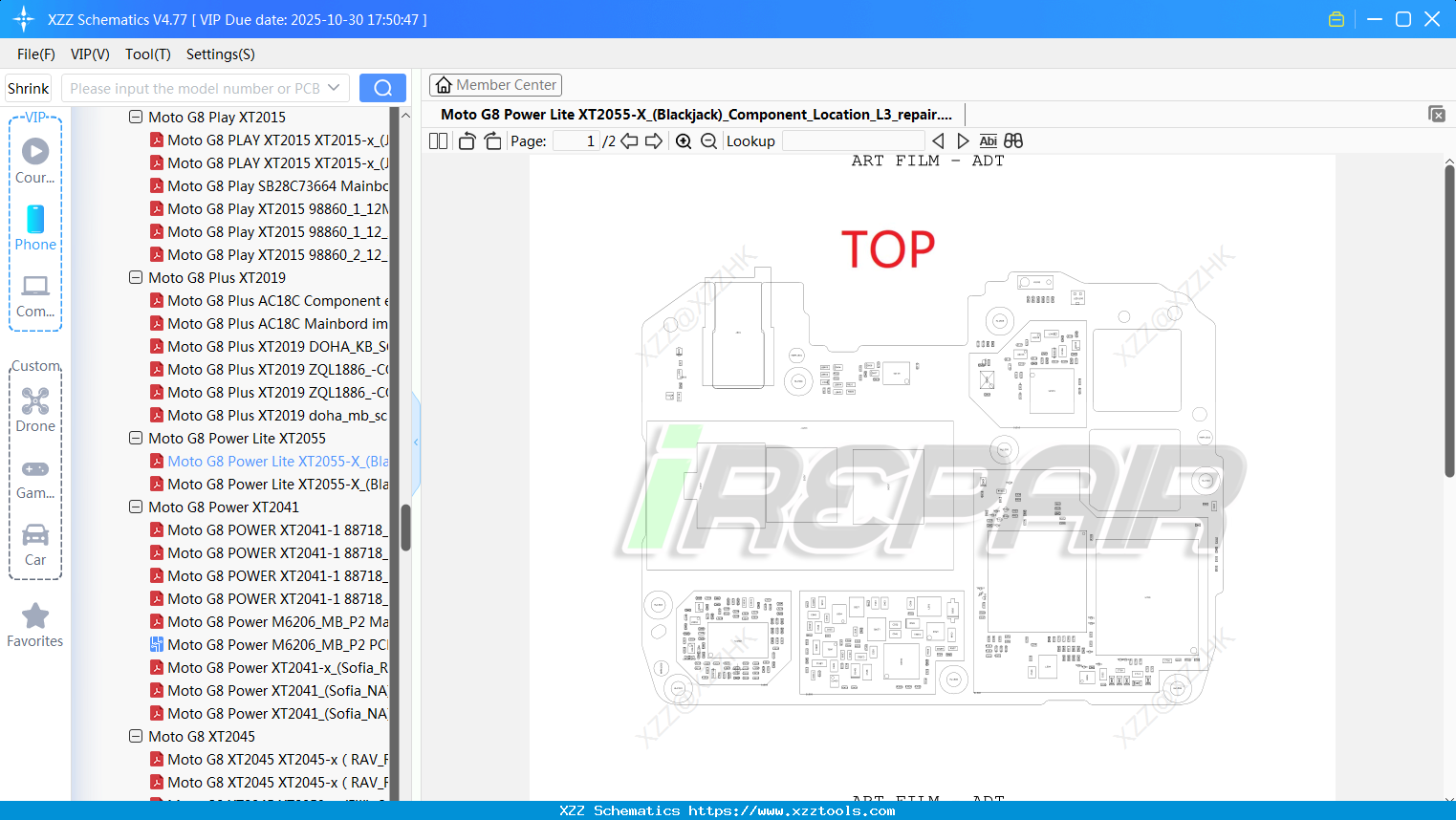 Motorola Moto G8 Power Lite XT2055-X_(Blackjack)_Component_Location_L3_repair